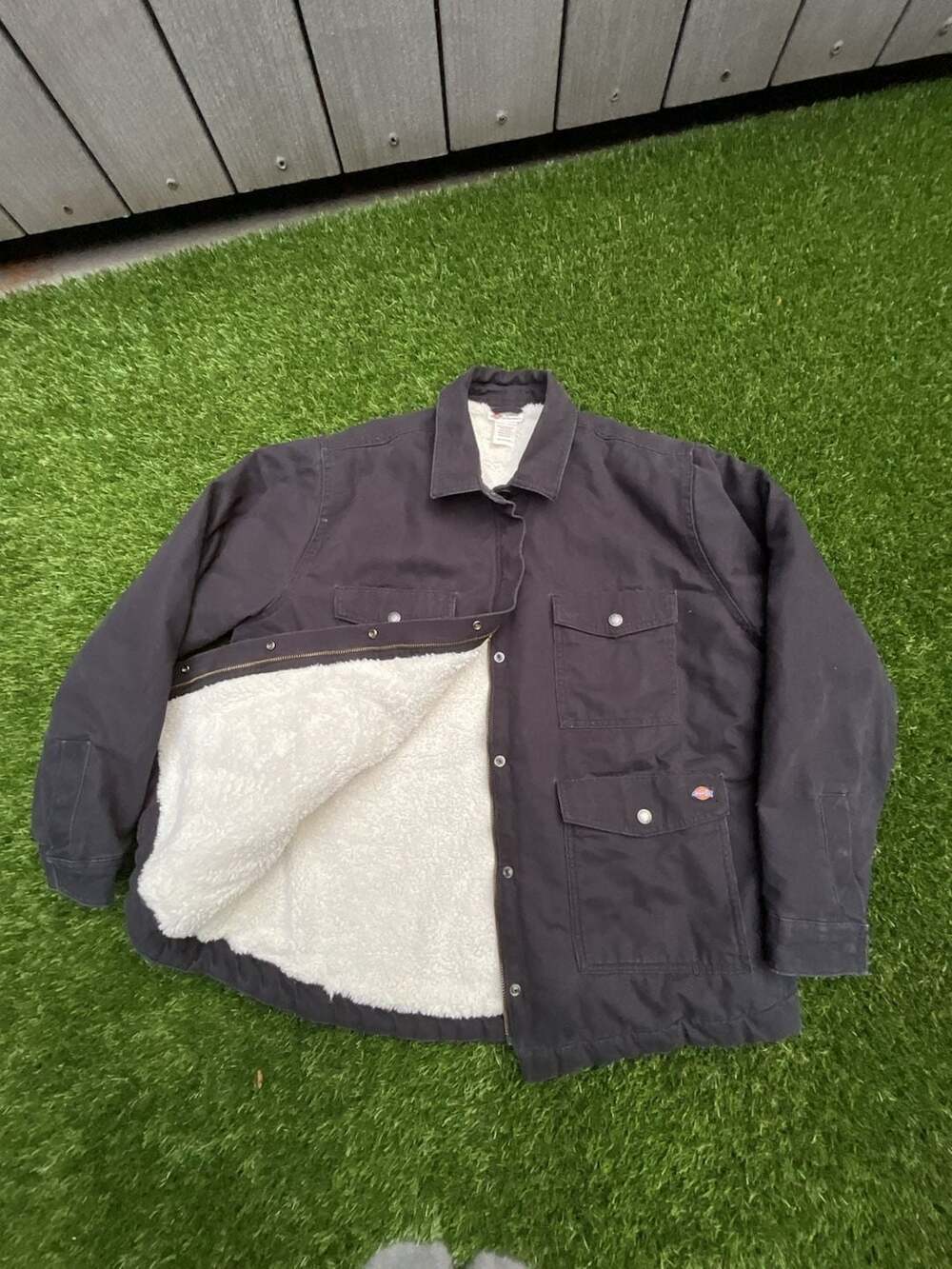 Dickies Women's Sherpa Lined Canvas Chore Jacket